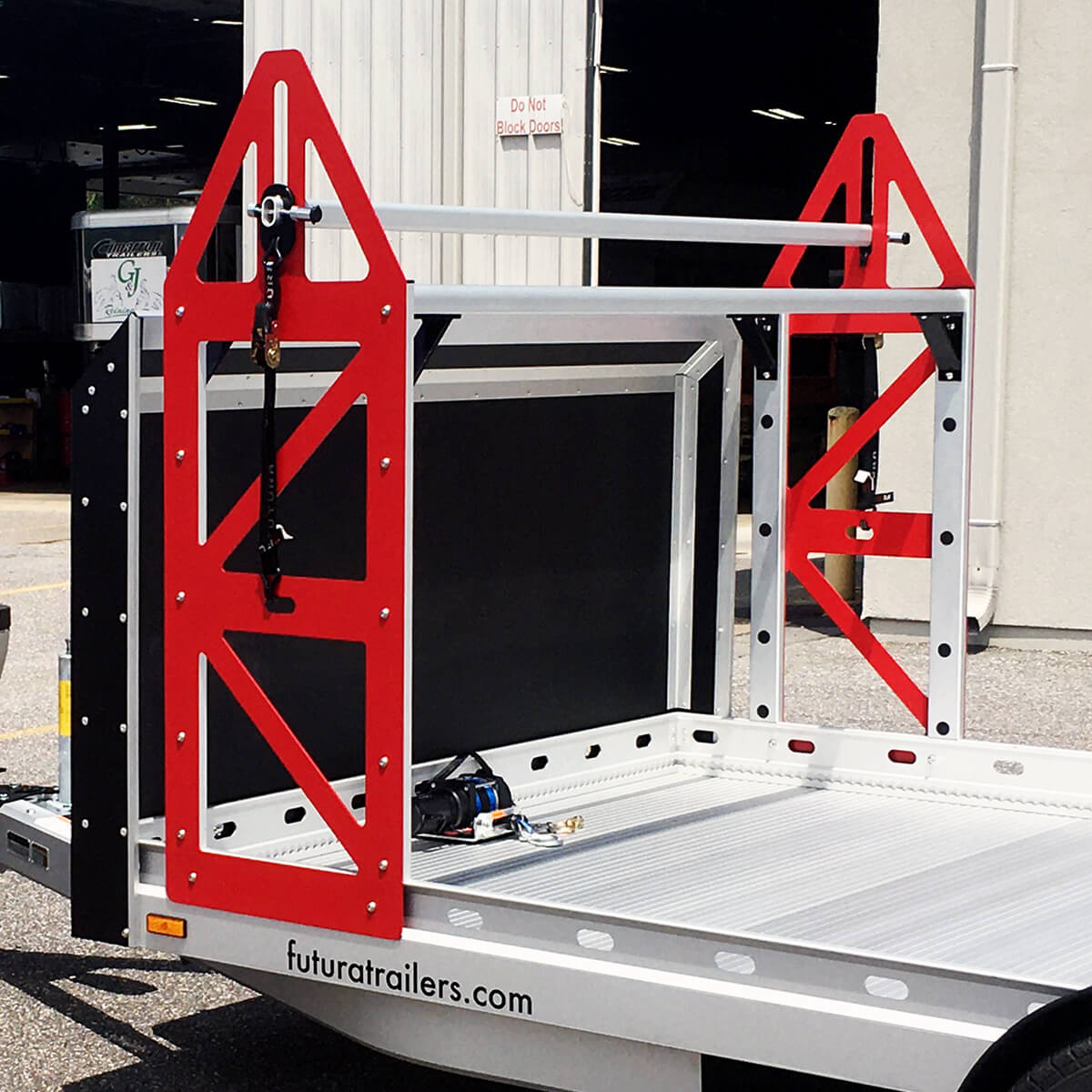 Futura Trailers_Tire Rack rear 3-4 on trailer photo (1)